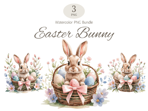 Download Easter Bunny PNG Bundle Clipart - Easter bunny png bundle Collection