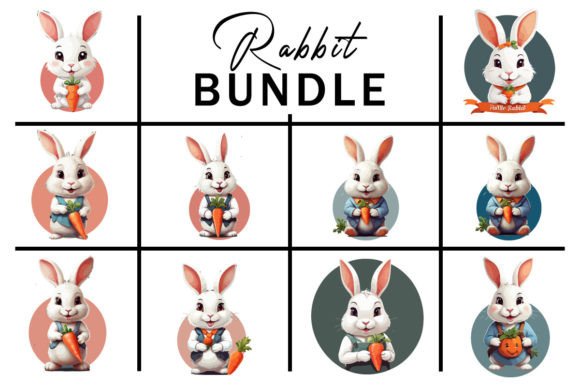 Download Rabbit, Bunny, T Shirt Design Bundle - T shirt design bundle Collection